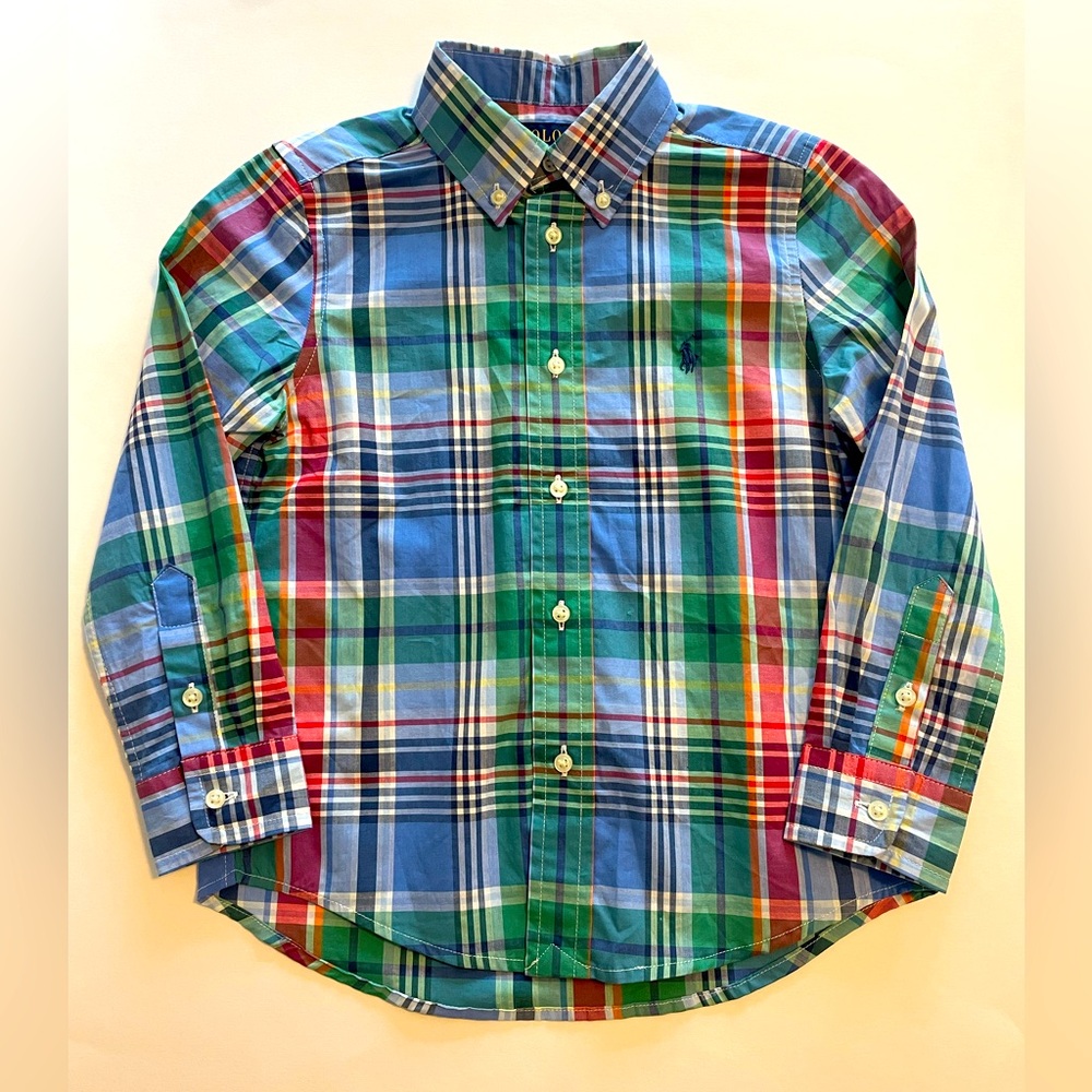 Ralph Lauren Plaid Cotton Poplin Shirt
